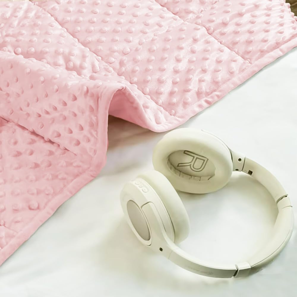 Reversible Weighted Blanket 5lbs – Velvet Warm & Cool Throw