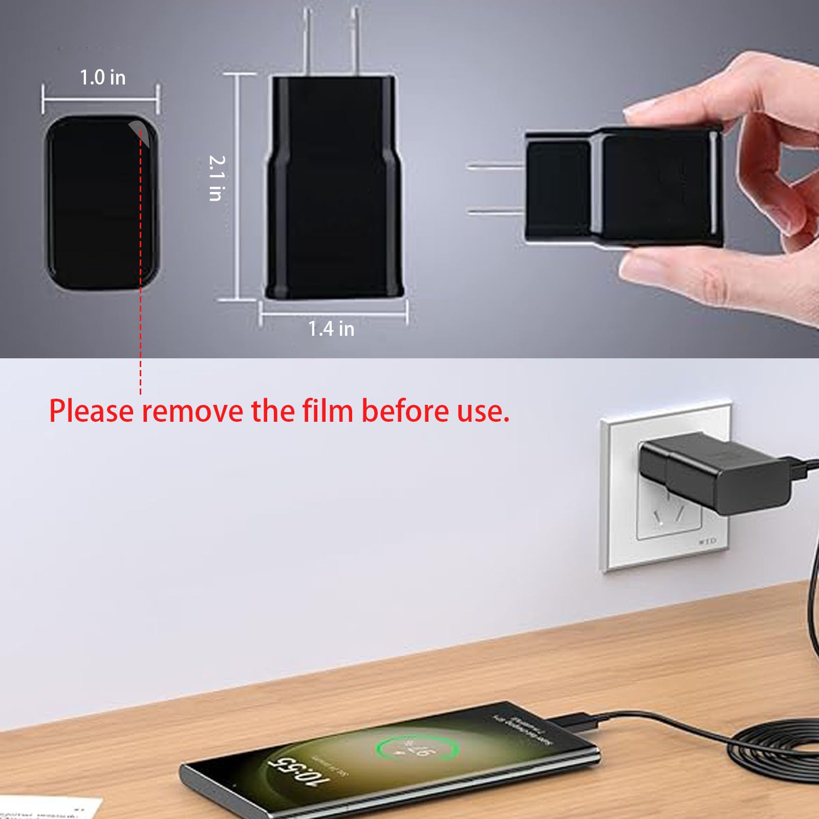 Hidden Camera Charger – 1080P WiFi Spy Cam with Motion Detection & Night Vision