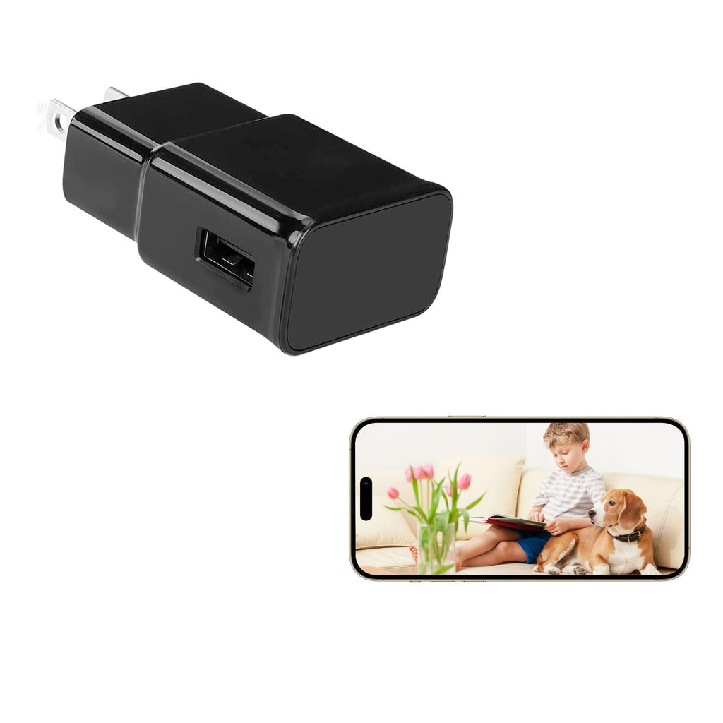 Hidden Camera Charger – 1080P WiFi Spy Cam with Motion Detection & Night Vision