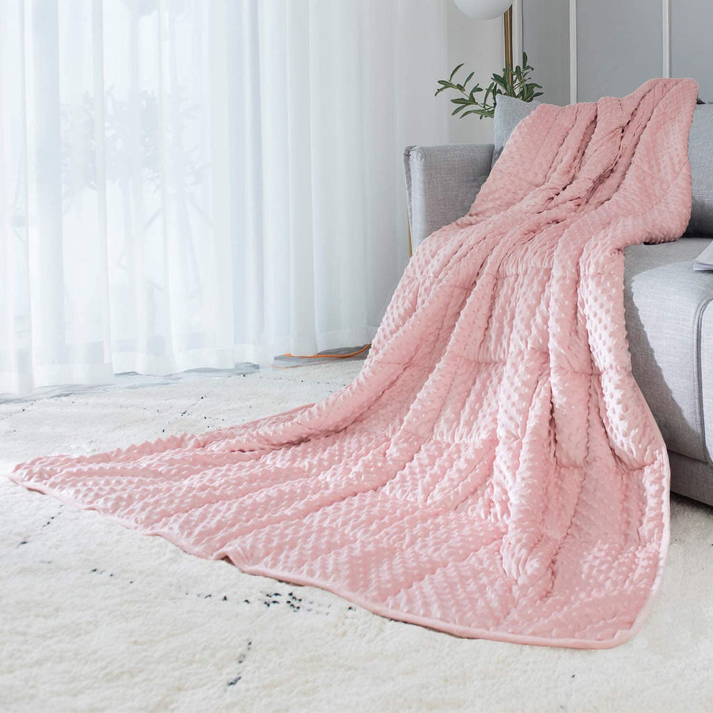 Reversible Weighted Blanket 5lbs – Velvet Warm & Cool Throw