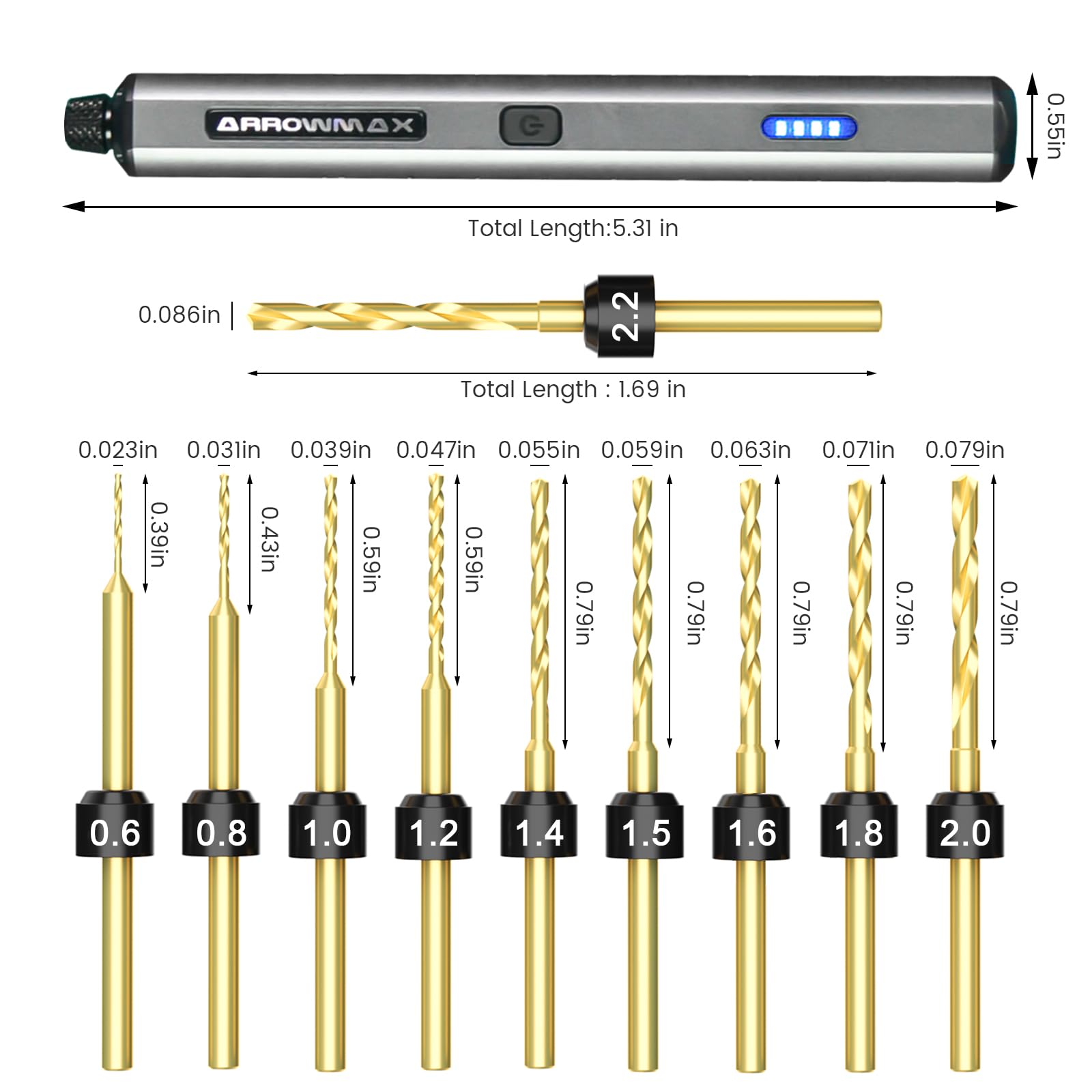 Mini Electric Drill Pen Kit – Rechargeable 13-in-1 with Bits & Case