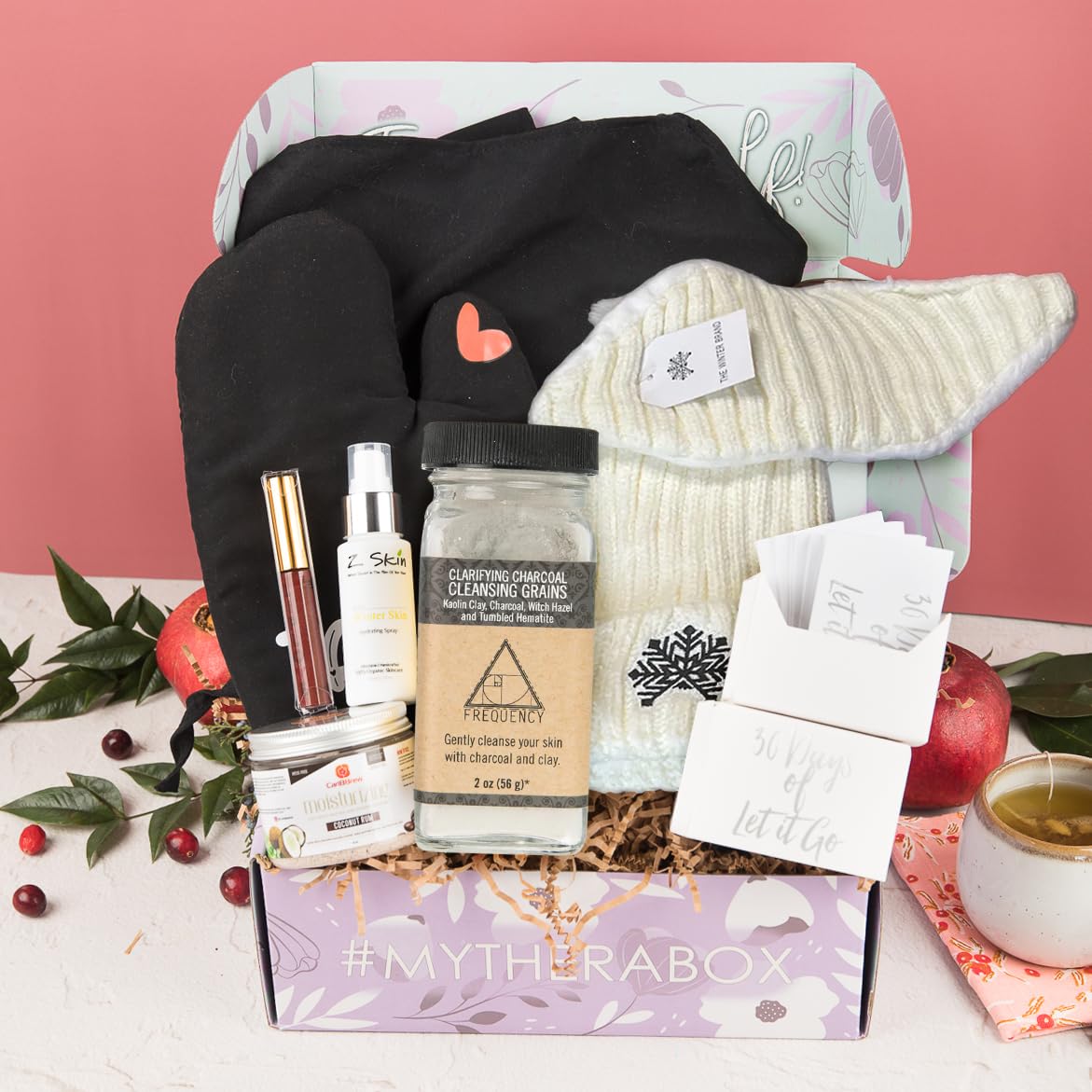 TheraBox Mini Winter Self-Care Box – 7 Wellness & Spa Gift Essentials for Women