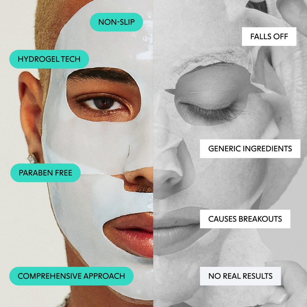 LOOPS Clean Slate Detox Hydrogel Face Mask – Purifying & Hydrating (5 Pack)