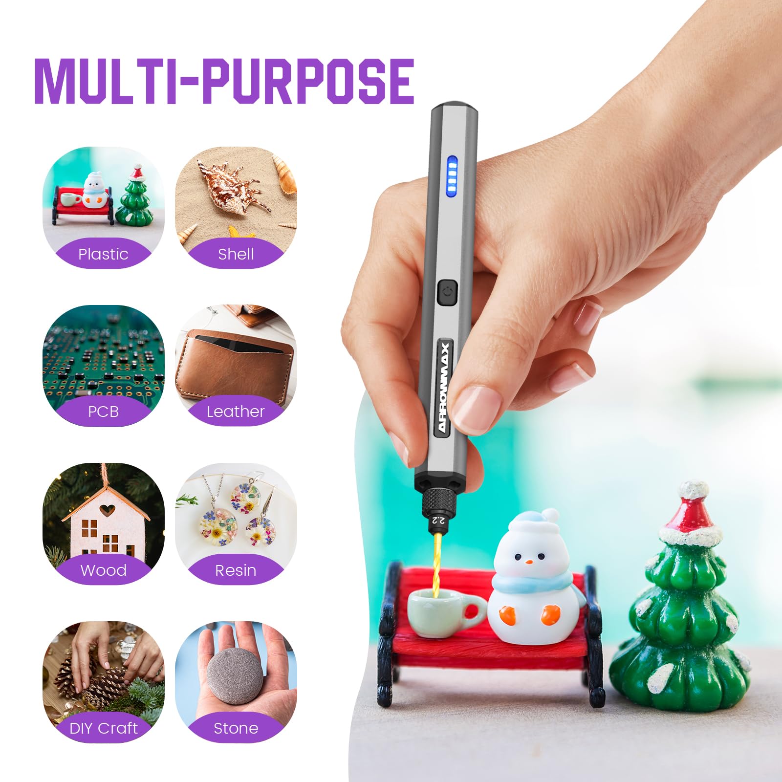 Mini Electric Drill Pen Kit – Rechargeable 13-in-1 with Bits & Case