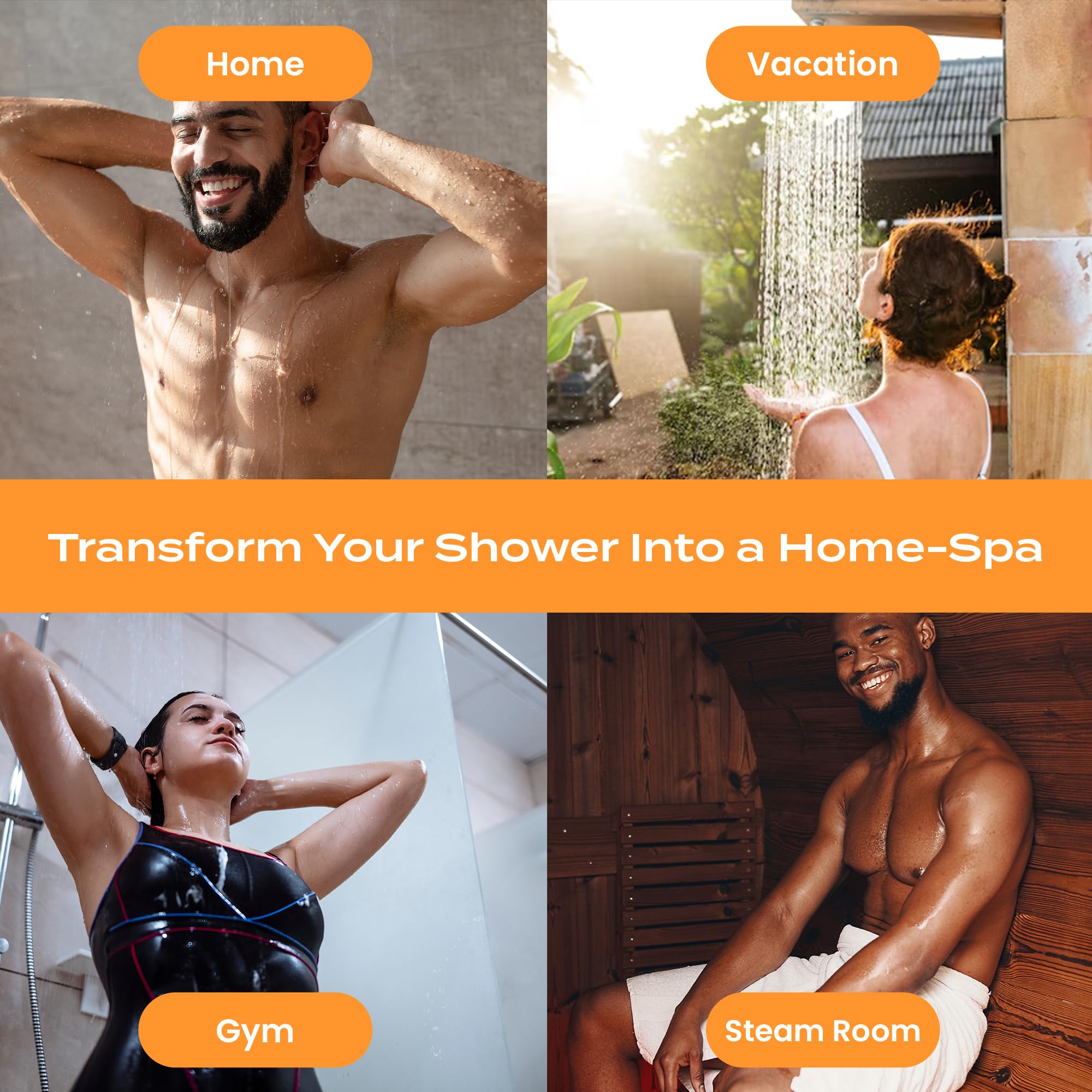 Body Restore Shower Steamers – 15 Pack Citrus Aromatherapy Self-Care Gift