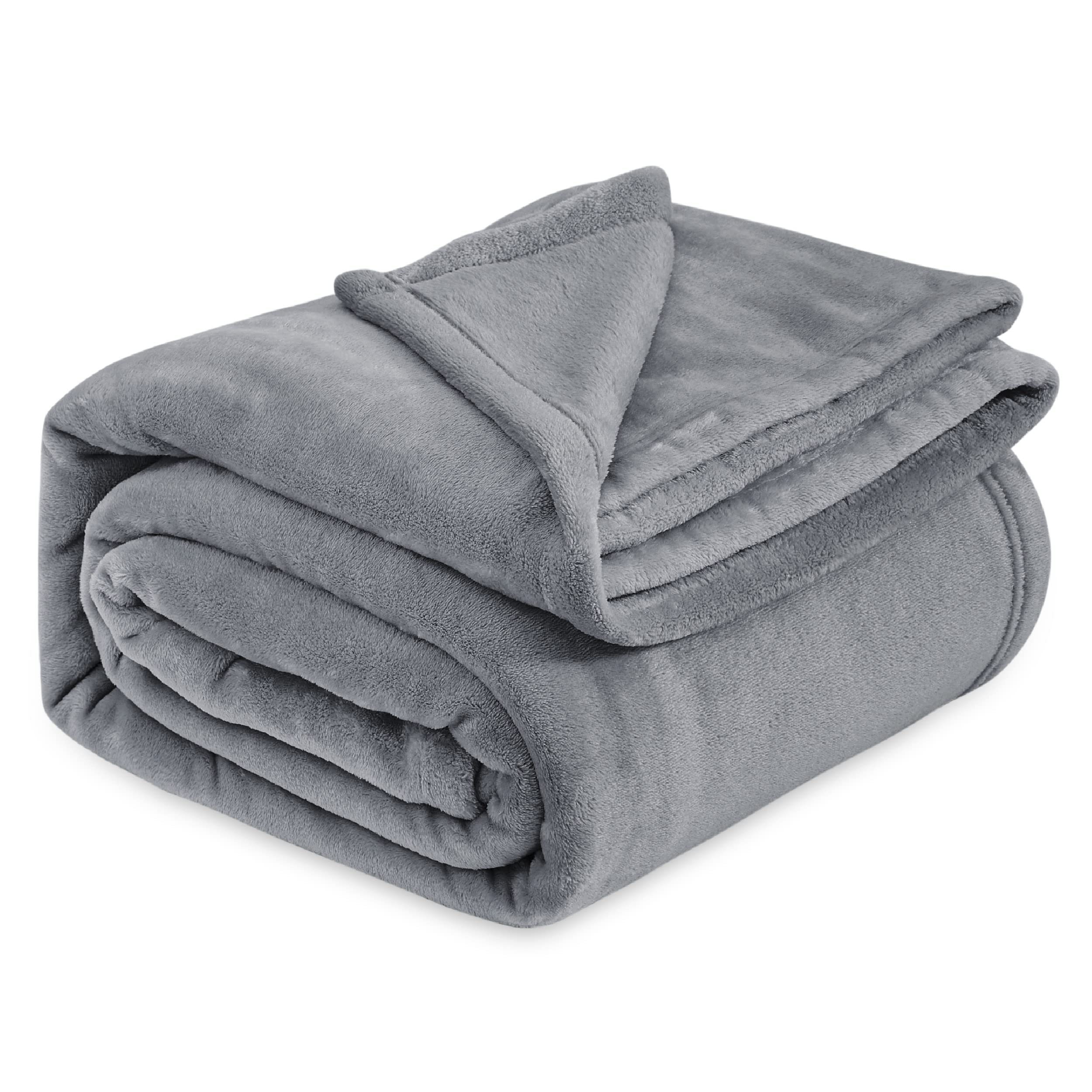 Fleece Bed Blanket Queen Size – Soft Lightweight Cozy Throw