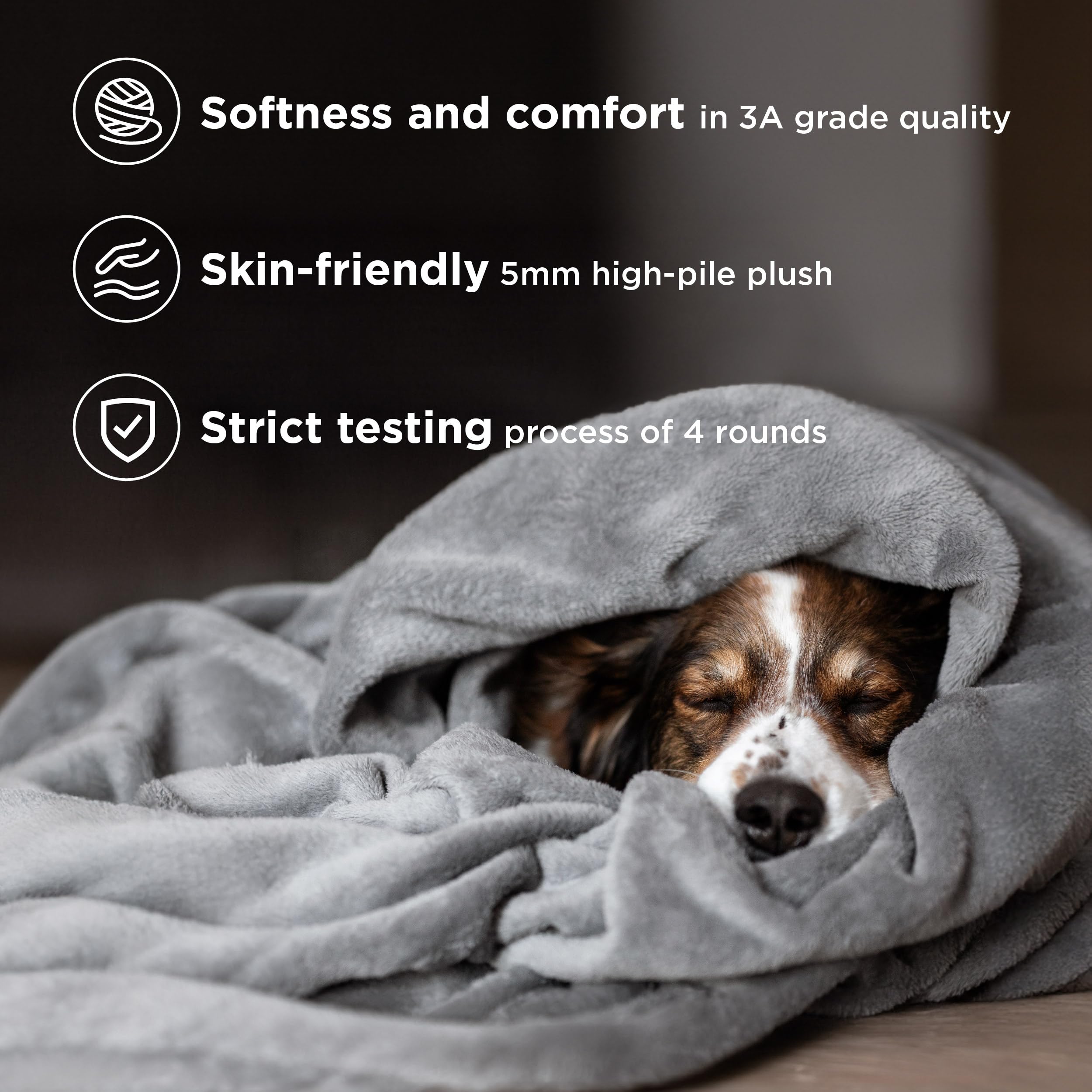 Fleece Bed Blanket Queen Size – Soft Lightweight Cozy Throw