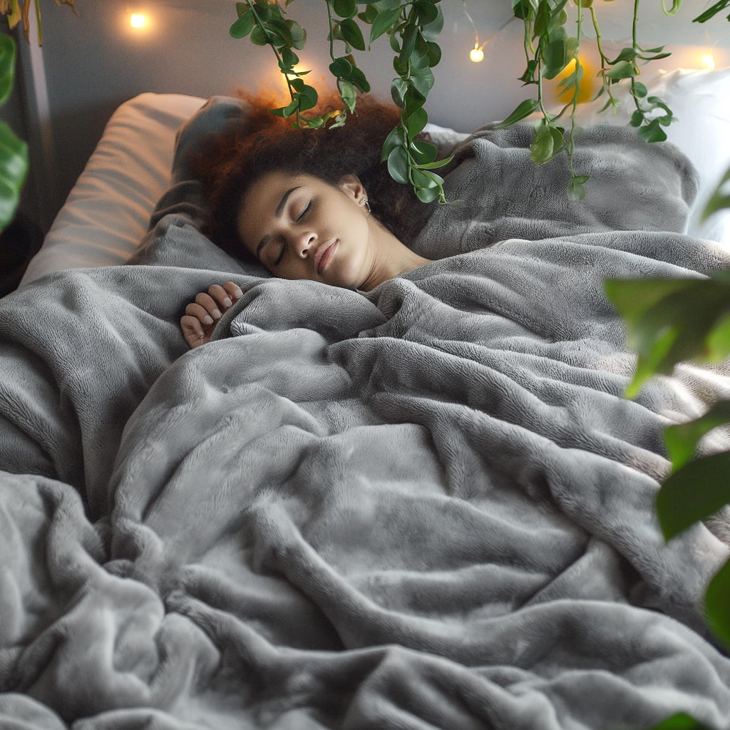 Fleece Bed Blanket Queen Size – Soft Lightweight Cozy Throw
