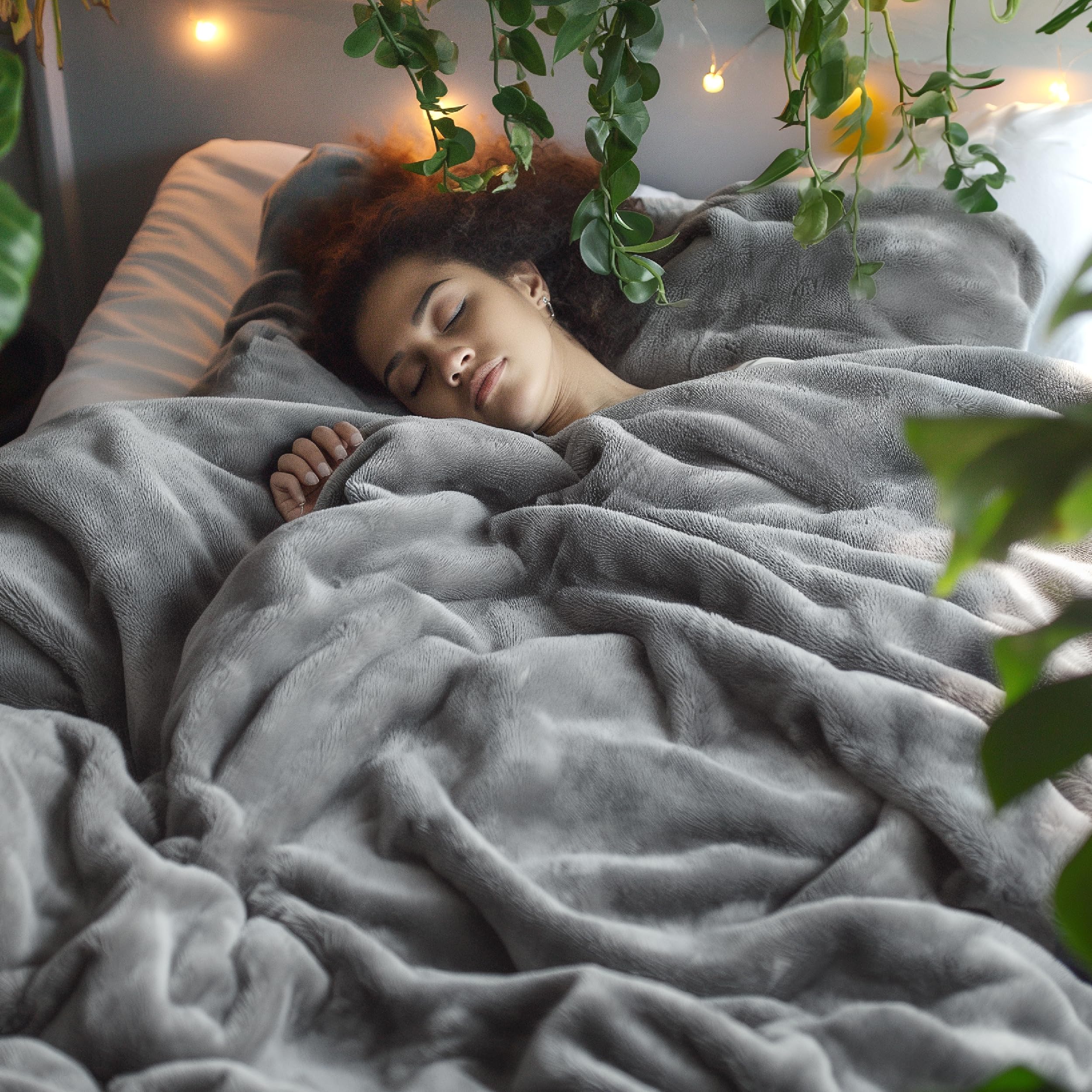 Fleece Bed Blanket Queen Size – Soft Lightweight Cozy Throw